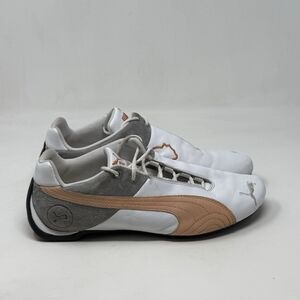 Puma Future Cat Shoes Womens 10 White Peach Leather Retro Running Sneakers